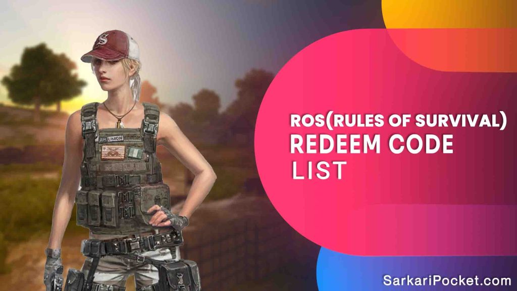 Ros(Rules of Survival) Redeem Code list 