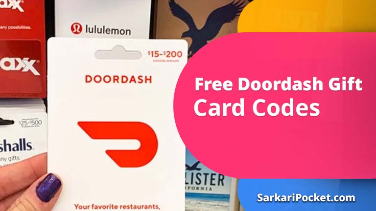 Free Doordash Gift Card Codes List
