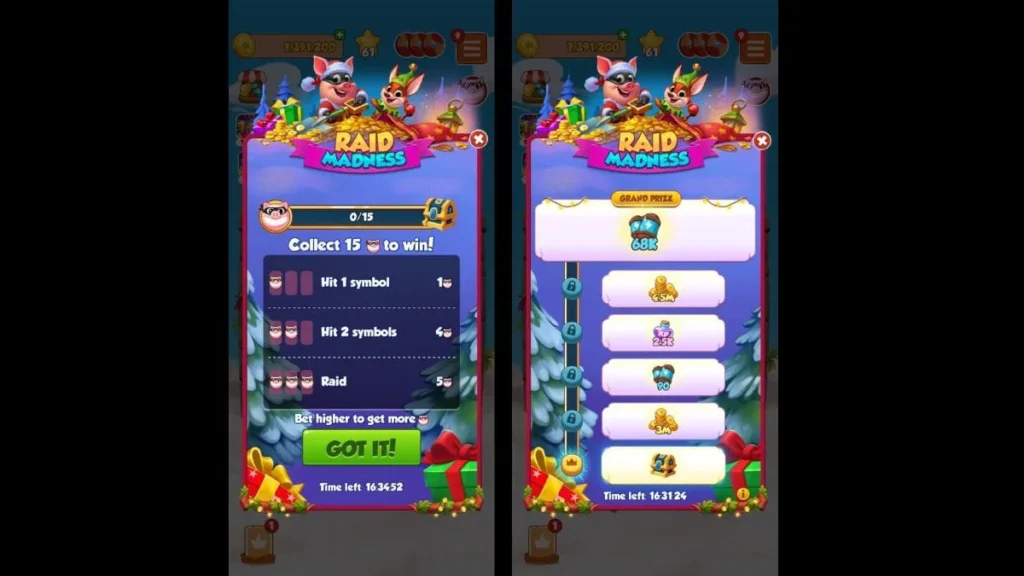 A coin master game image which you have to collect the rewards.